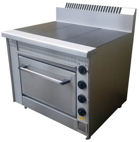 GATTO Solid Top 3 Plate Stove w/ Electric Oven - 1000x890x860mm
